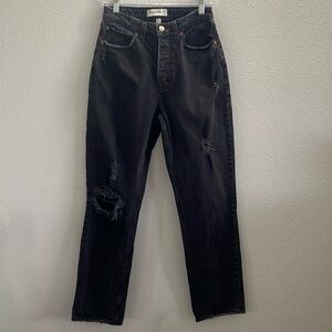 Abercrombie & Fitch Jeans 26|2 High Rise Curve Love Black Button Fly